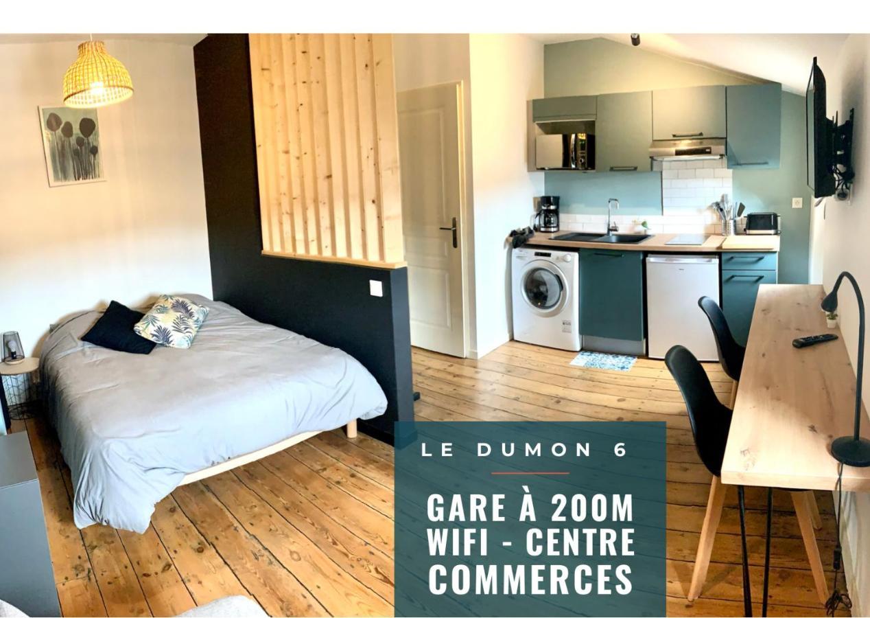 Le Dumon 6 - Studio Neuf Calme - Wifi - Gare 200M Ажан Екстериор снимка